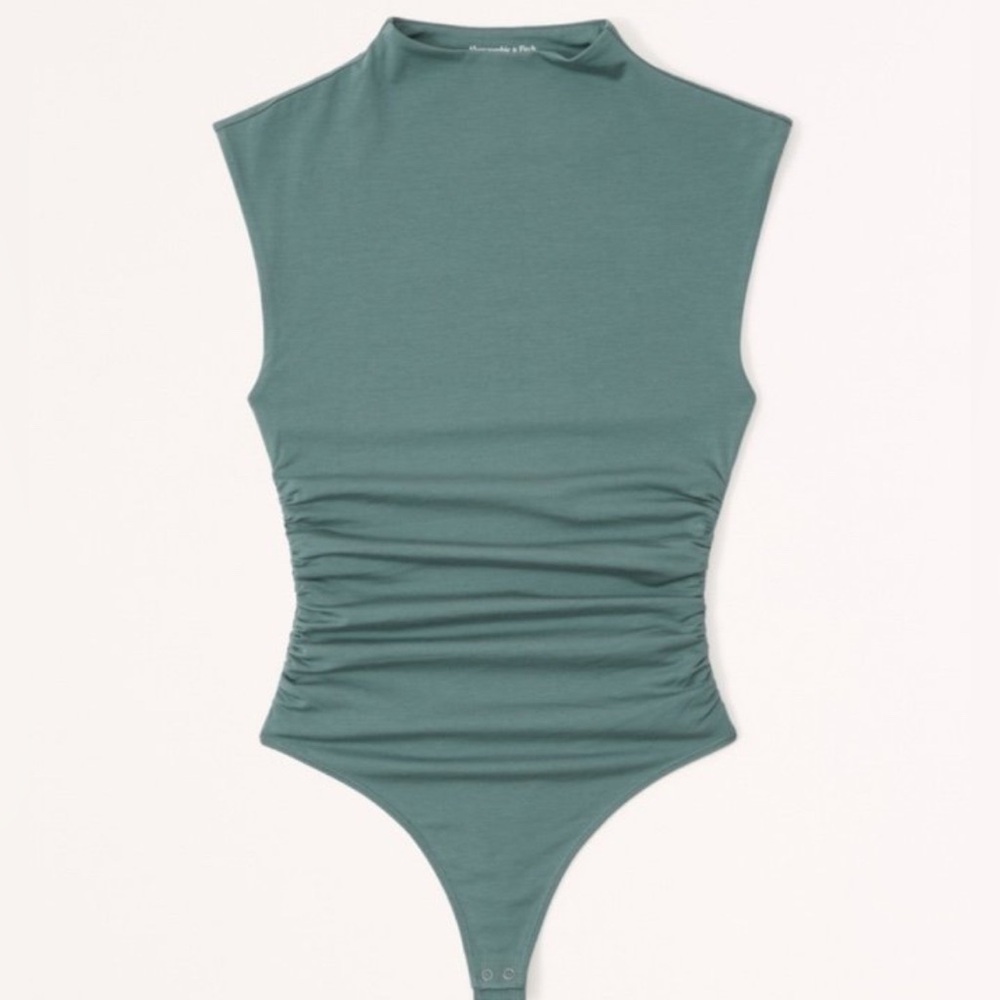 Abercrombie & Fitch Green Sleeveless Bodysuit